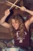 James Hetfield - anos 80 - batera
